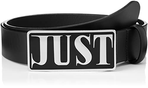 Just Cavalli Męski pasek męski, 900 A Black/Silver Finishing, 85 cm