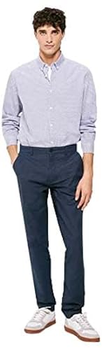 Springfield Koszula Męska z Nadrukiem, Średni Niebieski, XL