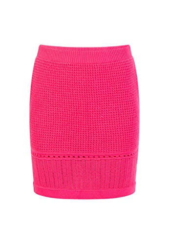 faina Damska spódnica z dzianiny mini 11026970, różowa, M, Rosa, M