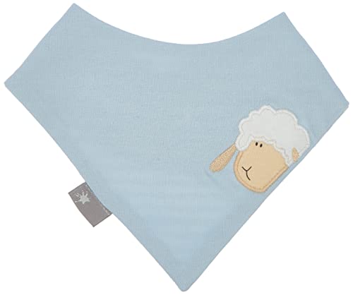 sigikid Chusta dwustronna z bawełny ekologicznej z zapięciem na rzepy dla noworodków dziewcząt i chłopców, niebieska, rozmiar uniwersalny, niebieski, jeden rozmiar