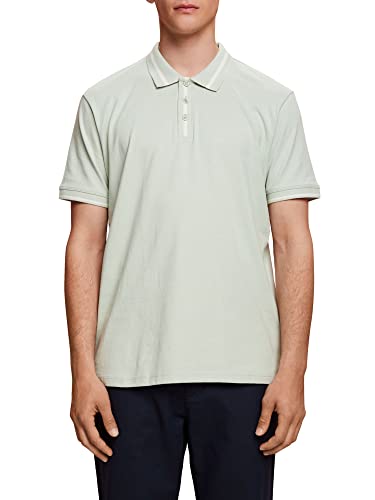 ESPRIT Męska koszulka polo 043EE2K322, 340/PASTEL Green, XS, 340/Pastel Green, XS