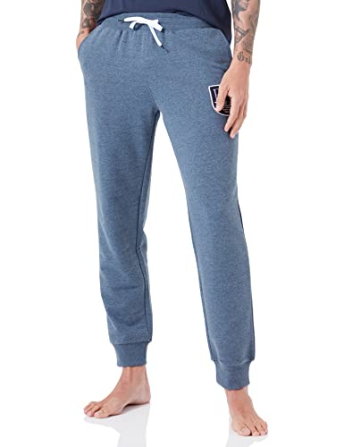 Emporio Armani Spodnie męskie Shield Logo Terry Spodnie dresowe, Melanżowy dżins, M