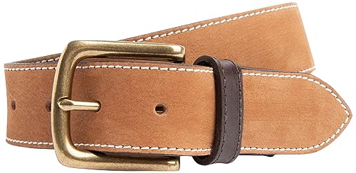 Hackett London Męski pasek nubukowy, Brązowy (brązowy), 30
