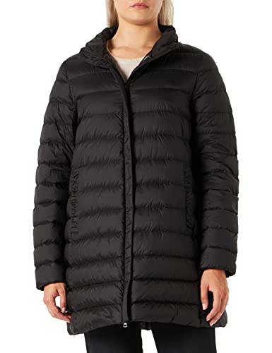 Geox Płaszcz damski D Jaysen Down Coat, czarny, 54 (DE)