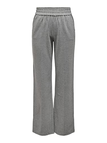 ONLY Onlpoptrash- Life Mw Pant PNT Noos spodnie damskie, Medium Grey Melange, 32/L-XXL