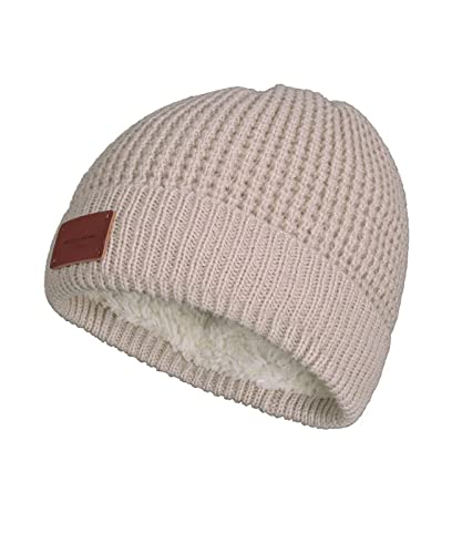 BICKLEY + MITCHELL Women's Womens Waffle Knitted with Lining 52055-01-14 czapka beanie, miękki beż, jeden rozmiar