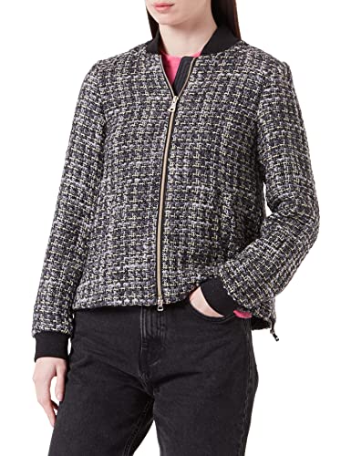 Geox Damska kurtka Kency W Jacket, Black Multicolor, rozmiar 52 (DE), Black Multicolor, 52