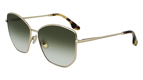 Victoria Beckham Unisex Vb225s 47944 okulary przeciwsłoneczne, 700 złoto khaki, 59, 700 złoto khaki, 59