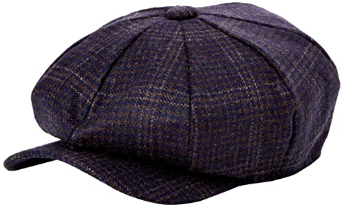 Hackett London Męska czapka z daszkiem Bakerboy z daszkiem, granatowa, S