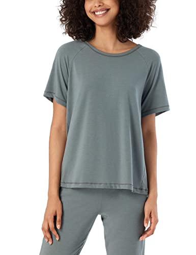 Schiesser Damski T-Shirt Top Piżamowy, Jade, 38, Jade, 38