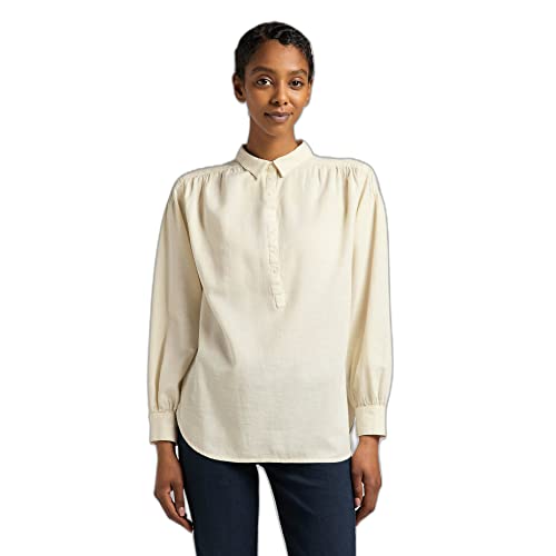 Lee Damska koszulka z krótkim rękawem, écru, 4XL