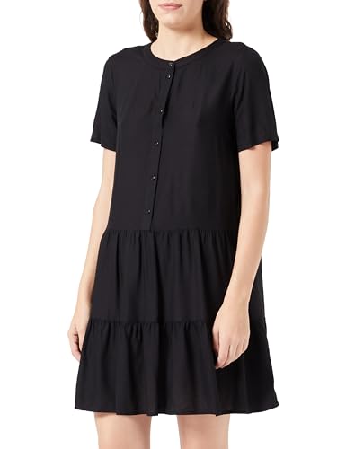VERO MODA Damska sukienka VMBUMPY SS Short Dress WVN NOOS, czarna, XL, czarny, XL