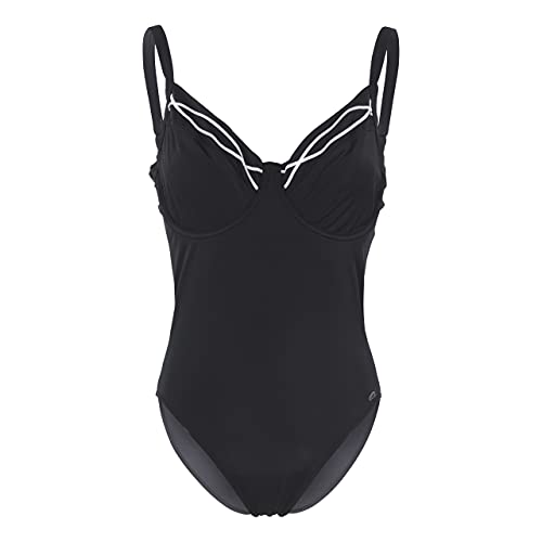 Fashy Badeanzug Damen Strój kąpielowy jednoczęściowy damski, czarny, 105D