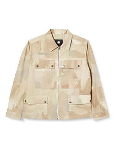 G-STAR RAW Męska kurtka JKT z zamkiem 4 pkt, wielokolorowa (Whitebait Watercolor Camo D22941-D326-D939), M, Wielokolorowy (Whitebait Watercolor Camo D22941-d326-d939)