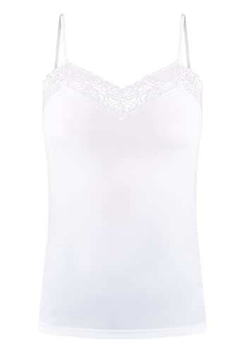 DreiMaster Klassik Damski top z koronką Colina 31224976, biały, XL, biały, L