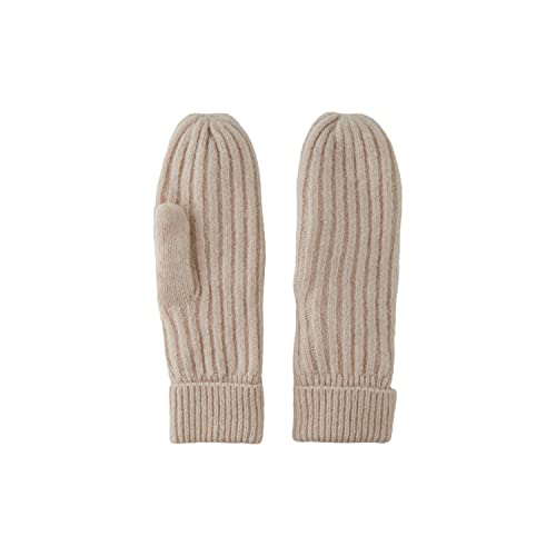 PIECES Damskie rękawiczki wełniane PCJESLIN Wool Mittens NOOS BC Woll-Fäustling, Whitecap Gray, One Size