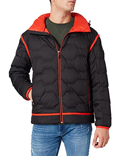 BOSS Męski płaszcz puchowy J_Dias Re, czarny (Black1), M