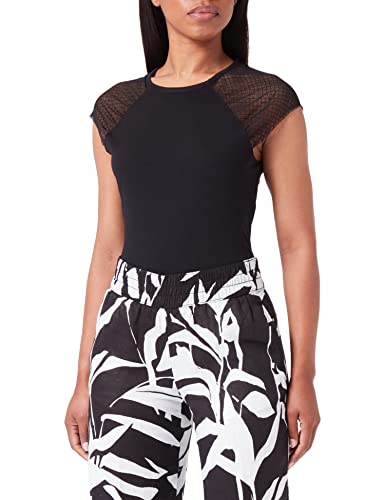 Sisley Koszulka damska 3096W100K Black 100, XS, czarny 100, XS