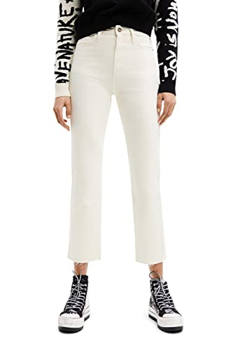Desigual jeansy damskie, Weiß, 34