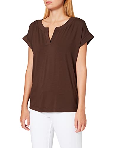 ESPRIT Collection T-shirt damski, 200/ciemny brąz, XS