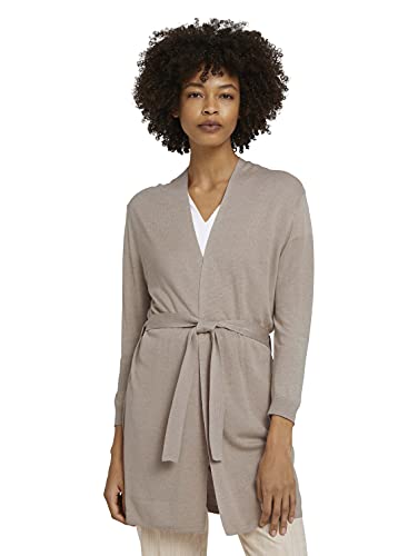 TOM TAILOR mine to five Damski kardigan 1025615, 26879 - Cream Toffee Melange, XS