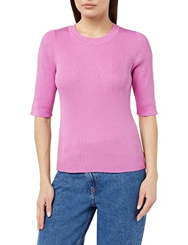 SELECTED FEMME Damski top z dzianiny z krótkim rękawem, Cyklamy, M