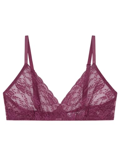 Women'secret Natural Trójkątny Biustonosz Koronkowy Granat Kobieta, Różowy, 95B