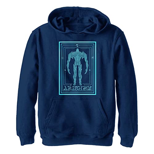 Marvel Chłopięca bluza z kapturem Arishem, Navy Heather, XL