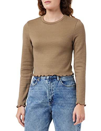 ONLY Women's ONLKITTY L/S TOP Cropped JRS NOOS koszulka z długim rękawem, Caribou, S