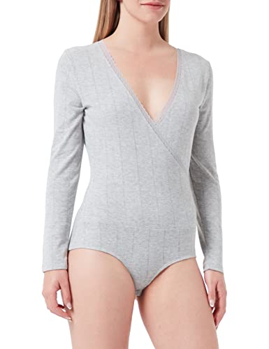 Naf Naf Damska koszulka ARI Body HW t, GRIS Chine, L