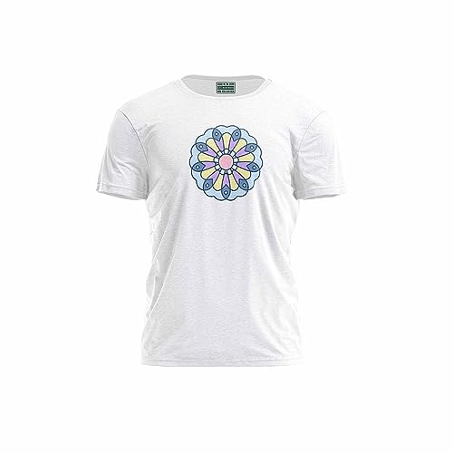 Green Fish, Męski T-shirt z cyfrowym nadrukiem,% 100 bawełna, biały, na co dzień, męskie topy, rozmiar: XL, biały, XL
