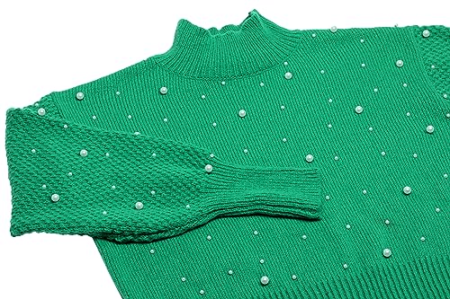 faina Damski sweter z pereł zielony XS/S, zielony, XS