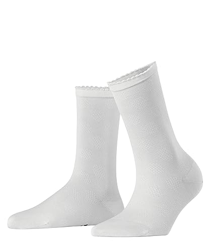 FALKE Kobiety Skarpety Bold Dot W SO Trwała Organiczna Bawełna jednokolorowe 1 Para, Biały (White 2000), 35-38