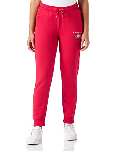 GANT Damskie spodnie dresowe D1. Banner Shield Sweat Pants spodnie rekreacyjne, Raspberry RED, standardowe