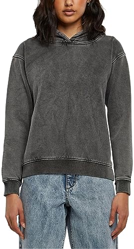 Urban Classics Damska bluza damska z kapturem, czarny, XS