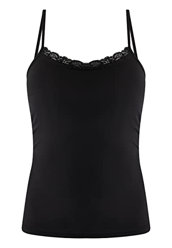 faina Top z koronką damski 19524975, czarny, S