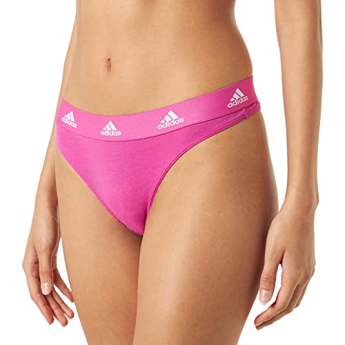 Adidas Stringi damskie - majtki damskie (rozmiar XS - XXL) - wygodna bielizna damska, Fuchsia, XL
