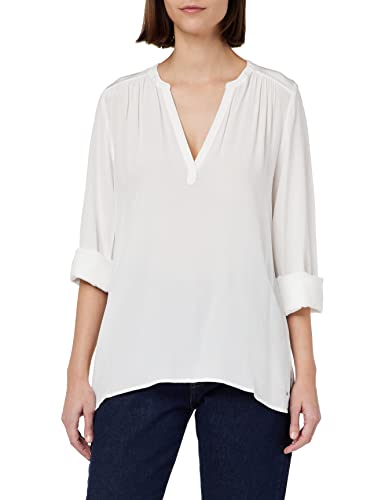Tommy Hilfiger Damska bluzka VIS Solid z dekoltem w serek LS, ecru, 38