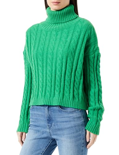 Libbi Damski sweter Twist z golfem akryl zielony rozmiar XS/S, zielony, XS