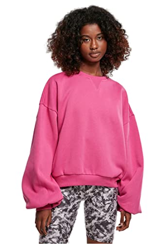 Urban Classics Damska bluza damska Oversized Triangle Crew Neck Sweatshirt, jasnofioletowa, XL/XXL
