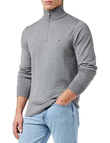 Tommy Hilfiger Sweter męski, Średni szary wrzos, XL