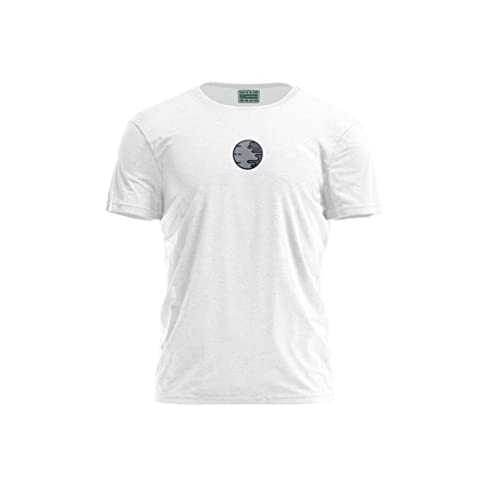 Bona Basics, Męski T-shirt z cyfrowym nadrukiem,% 100 bawełna, biały, na co dzień, męskie topy, rozmiar: XL, biały, XL