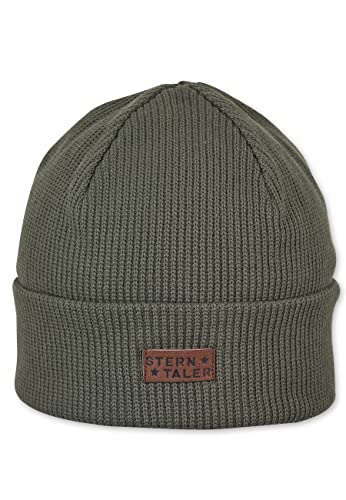 Sterntaler Chłopięca czapka typu beanie, zielony nakrapiany, 53