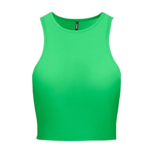 ONLY Onlbelia S/L Crop Box JRS Top damski, Summer Green, L