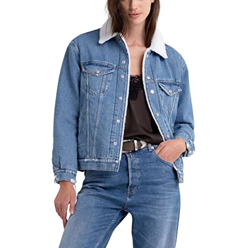 Replay Damska kurtka dżinsowa W7748A, 009 MEDIUM Blue, M