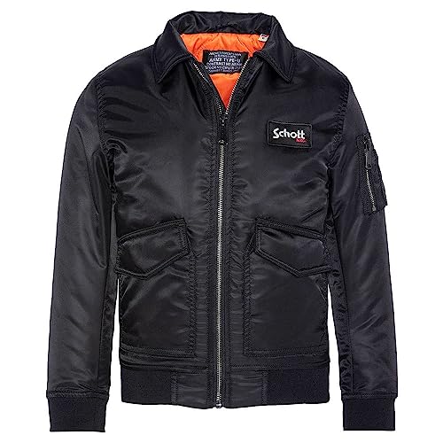 Schott NYC 210100B Bombers Kids CWU Schott, Czarne, 16 Chłopcy