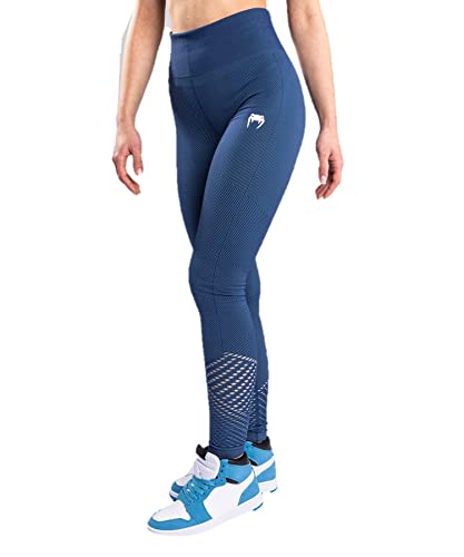 Venum Damskie legginsy sparingowe bezszwowe, niebieski morski, M
