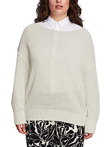 ESPRIT Damski sweter 033EE1I327, 110/OFF biały, 44, 110/Off White, 44