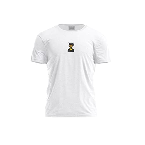 Bona Basics, Męski T-shirt z cyfrowym nadrukiem,% 100 bawełna, biały, na co dzień, męskie topy, rozmiar: M, biały, M