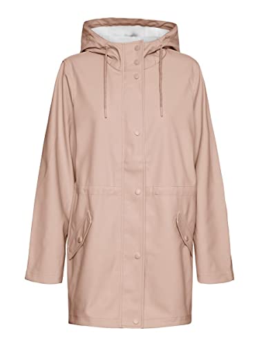 VERO MODA Kurtka damska z wysoką powłoką, Mahogany Rose, L/T